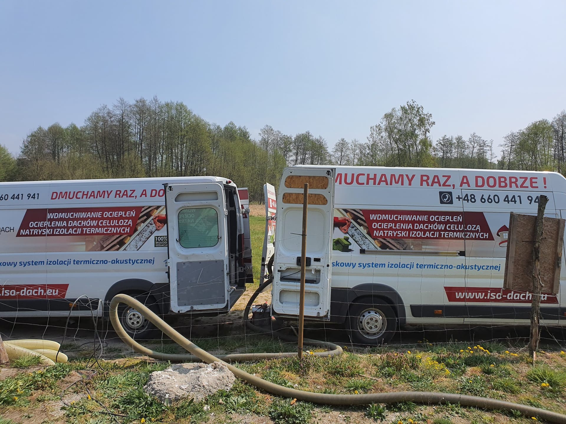 Zespół ISO-DACH przy pracy